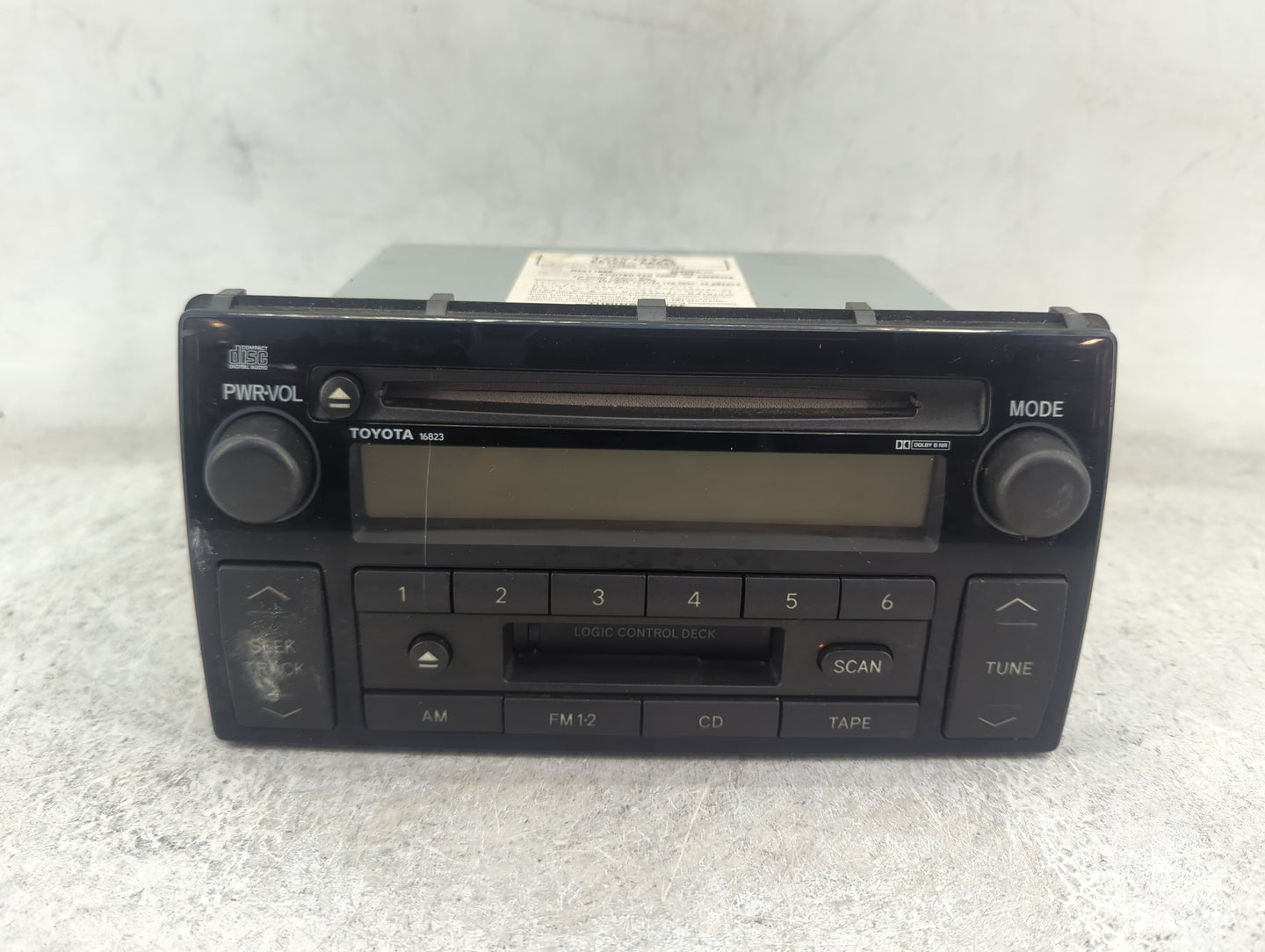 2002-2004 Toyota Camry Radio AM FM Cd Player Receiver Replacement P/N:86120-AA040 122000-3210B101 Fits Fits 2002 2003 2004 O