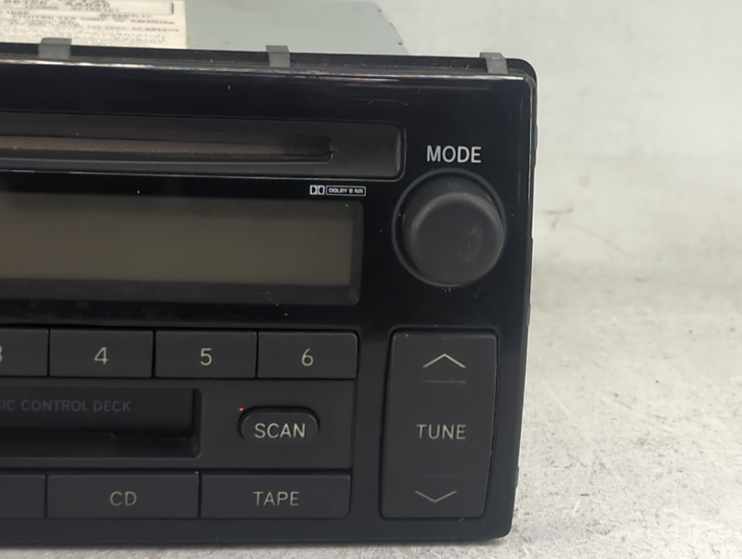 2002-2004 Toyota Camry Radio AM FM Cd Player Receiver Replacement P/N:86120-AA040 122000-3210B101 Fits Fits 2002 2003 2004 O