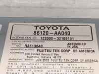 2002-2004 Toyota Camry Radio AM FM Cd Player Receiver Replacement P/N:86120-AA040 122000-3210B101 Fits Fits 2002 2003 2004 O