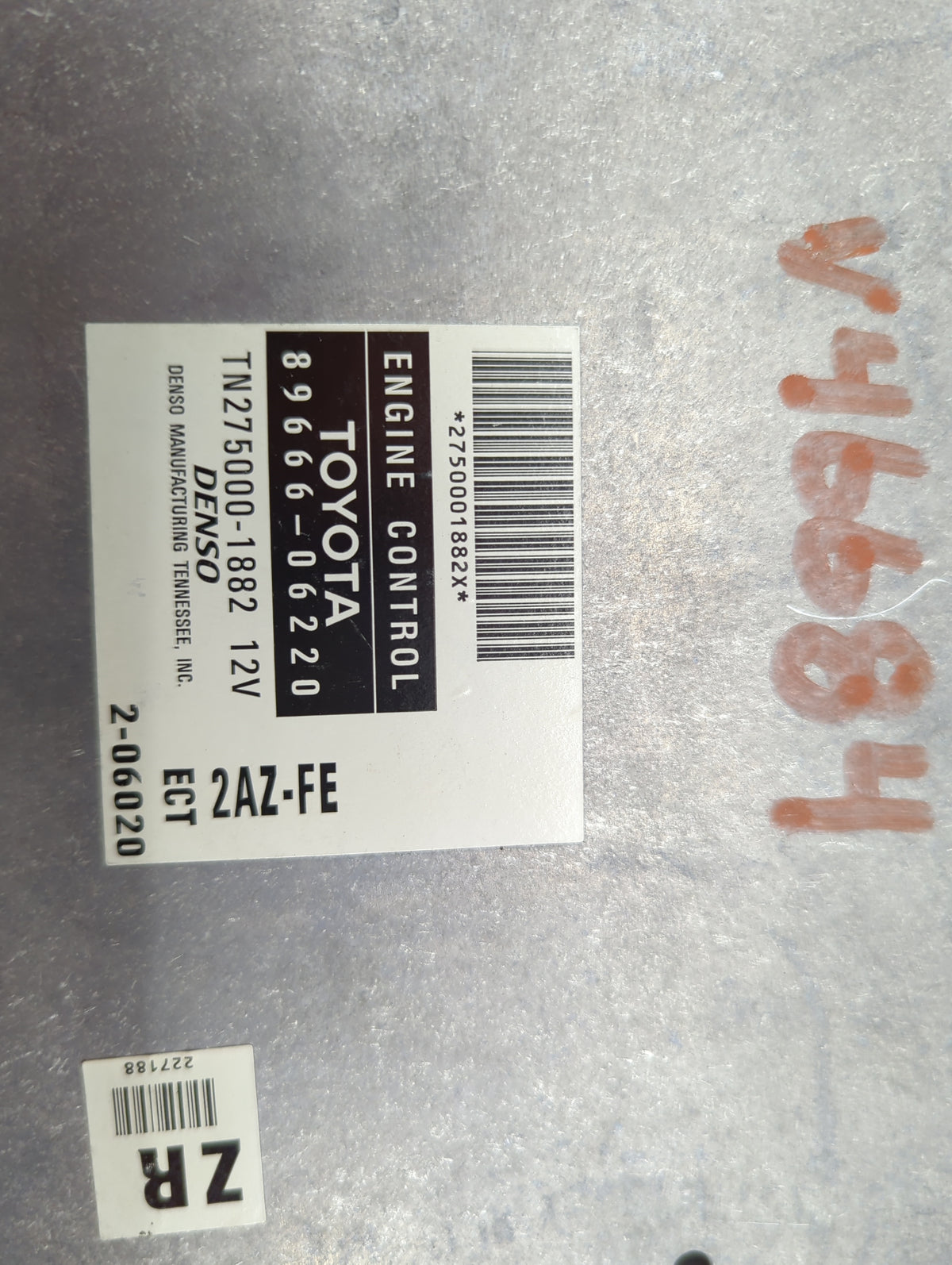 2002 Toyota Camry PCM Engine Control Computer ECU ECM PCU OEM P/N:89666-06220 TN275000-1882 Fits OEM Used Auto Parts - Oemus