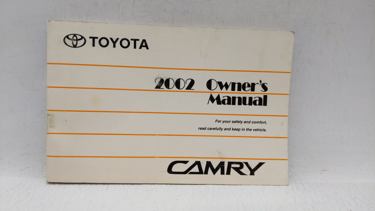 2002 Toyota Camry Owners Manual Book Guide OEM Used Auto Parts - Oemusedautoparts1.com