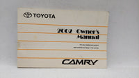 2002 Toyota Camry Owners Manual Book Guide OEM Used Auto Parts - Oemusedautoparts1.com
