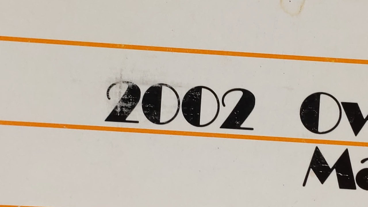 2002 Toyota Camry Owners Manual Book Guide OEM Used Auto Parts - Oemusedautoparts1.com