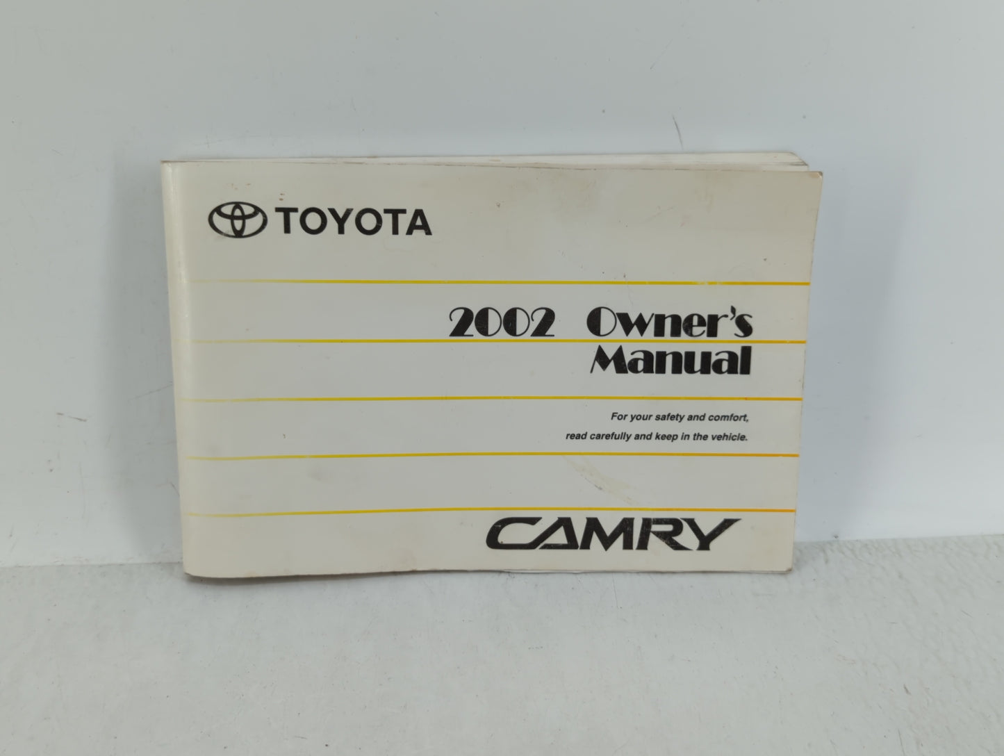 2002 Toyota Camry Owners Manual Book Guide P/N:01999-33544 OEM Used Auto Parts - Oemusedautoparts1.com