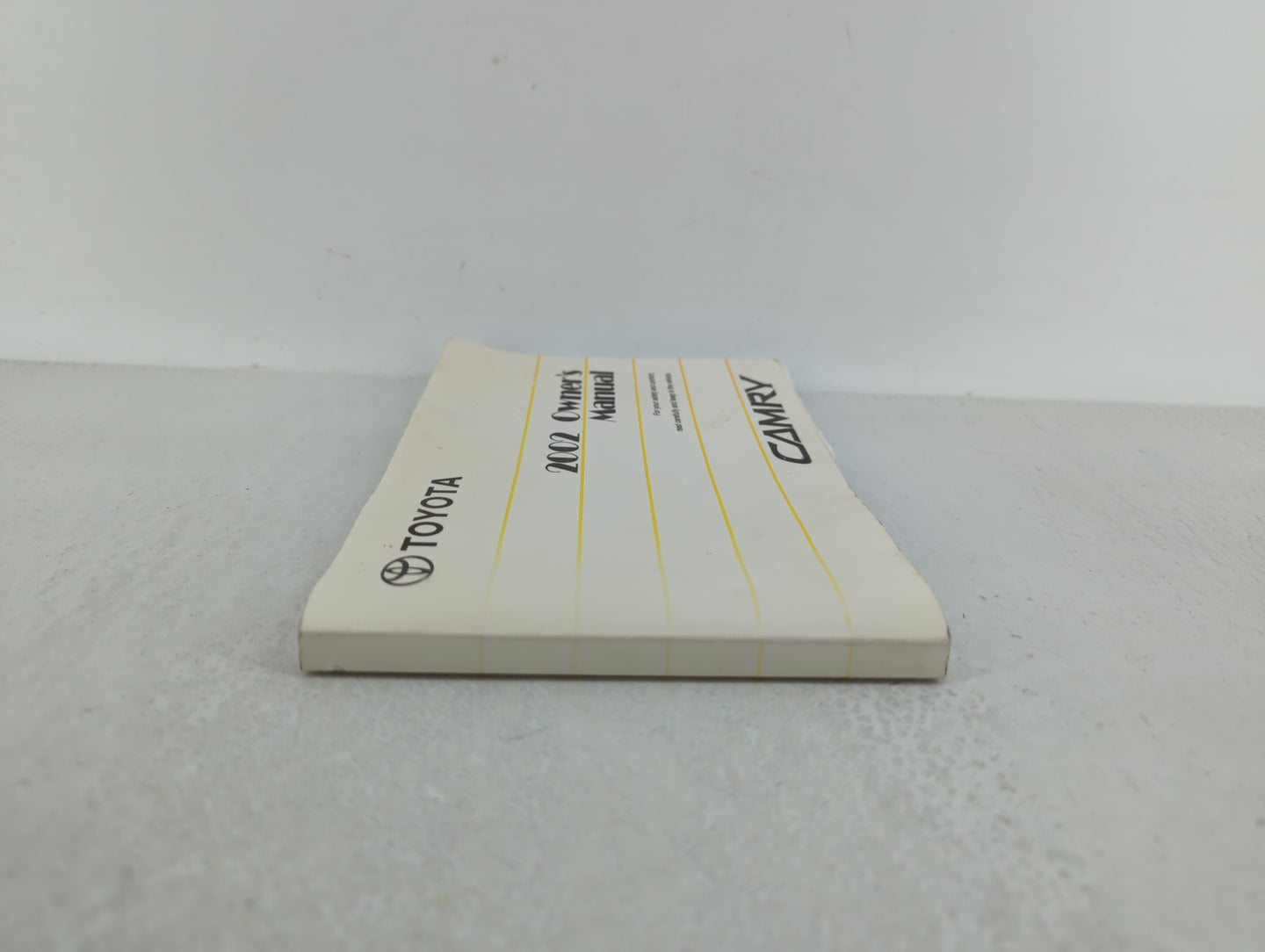 2002 Toyota Camry Owners Manual Book Guide P/N:01999-33544 OEM Used Auto Parts - Oemusedautoparts1.com