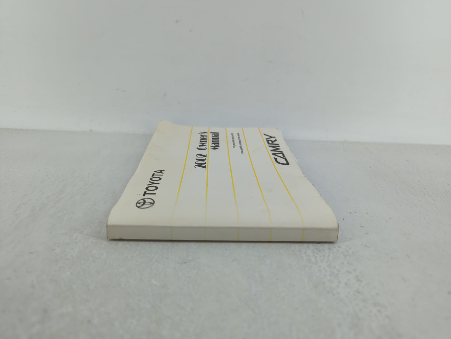 2002 Toyota Camry Owners Manual Book Guide P/N:01999-33544 OEM Used Auto Parts - Oemusedautoparts1.com