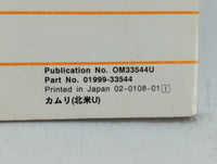 2002 Toyota Camry Owners Manual Book Guide OEM Used Auto Parts - Oemusedautoparts1.com