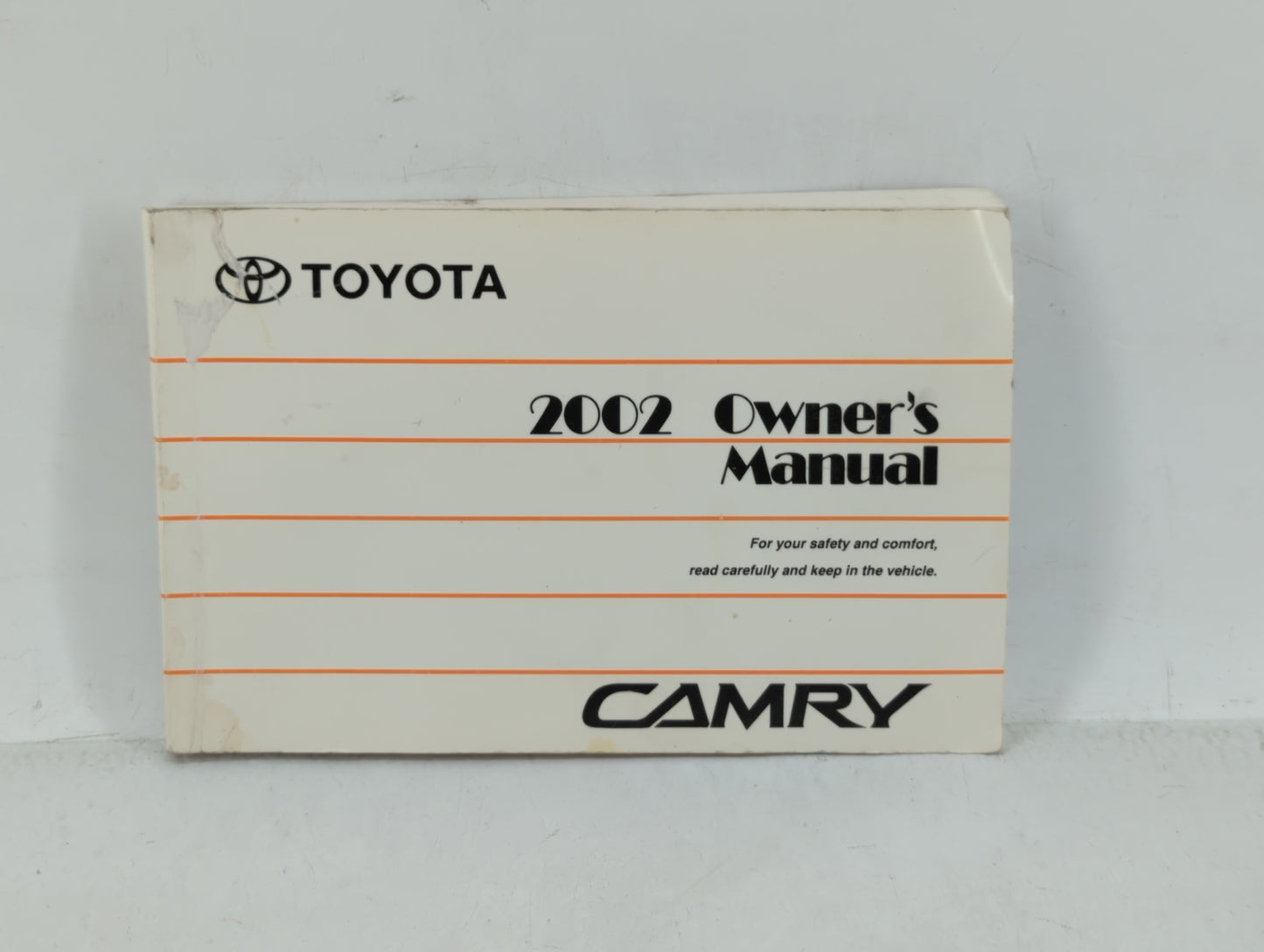 2002 Toyota Camry Owners Manual Book Guide OEM Used Auto Parts - Oemusedautoparts1.com