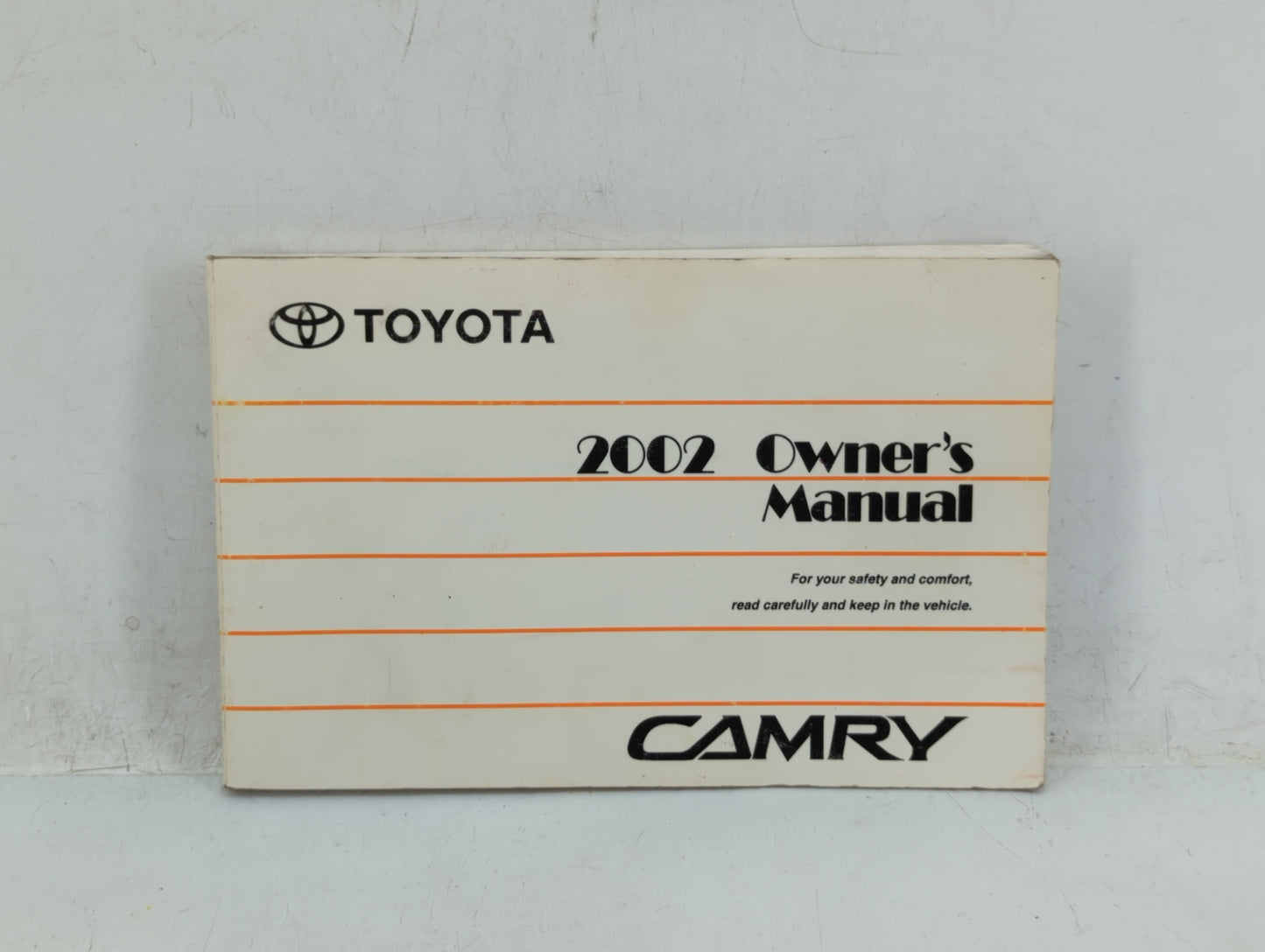 2002 Toyota Camry Owners Manual Book Guide OEM Used Auto Parts - Oemusedautoparts1.com