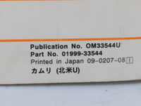 2002 Toyota Camry Owners Manual Book Guide OEM Used Auto Parts - Oemusedautoparts1.com