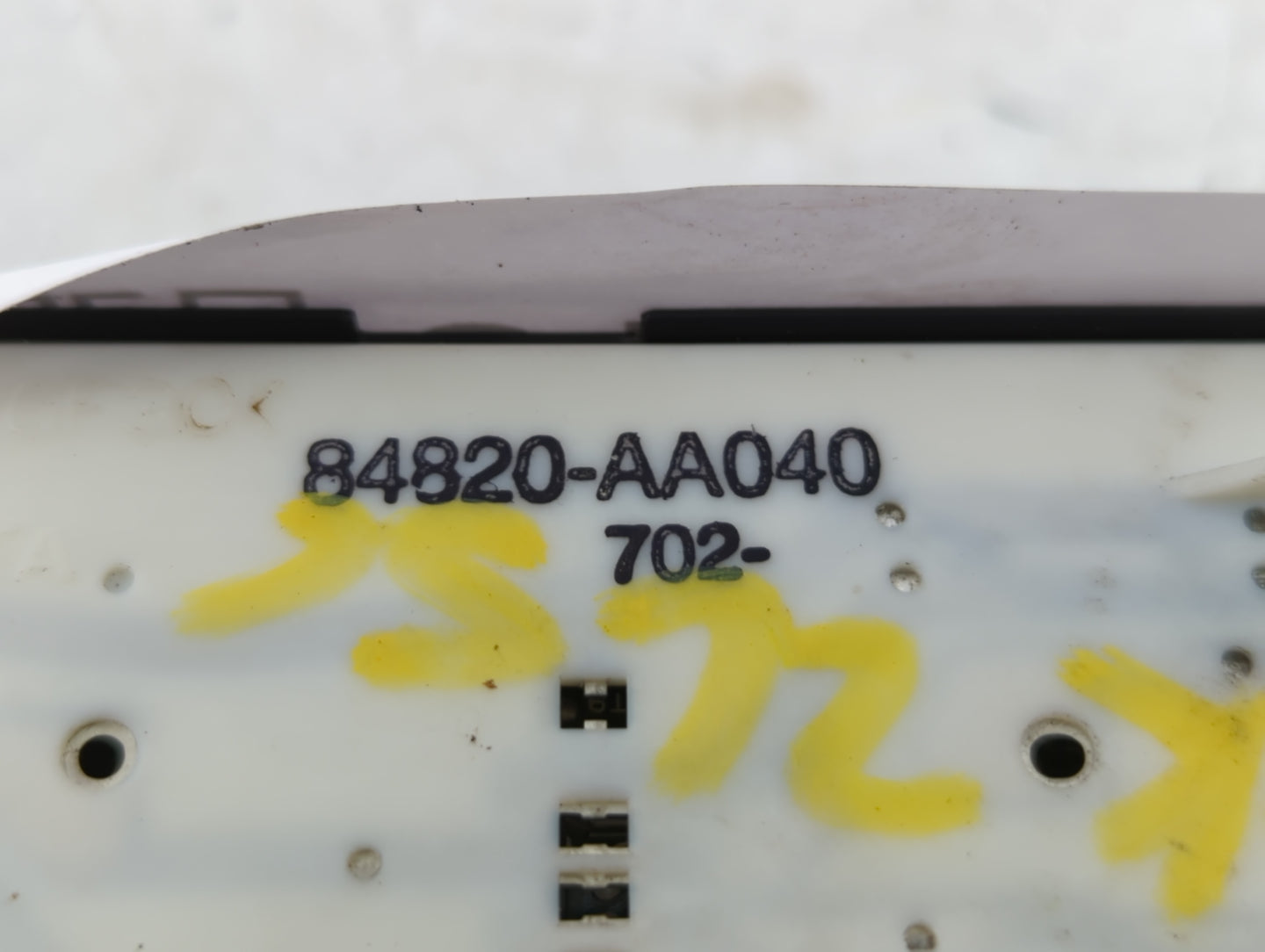 2002-2005 Toyota Camry Master Power Window Switch Replacement Driver Side Left P/N:84820-AA040 84820-AA040 Fits OEM Used Aut