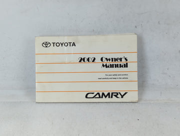 2002 Toyota Camry Owners Manual Book Guide P/N:01999-33544 OEM Used Auto Parts - Oemusedautoparts1.com
