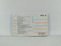 2002 Toyota Highlander Owners Manual Book Guide OEM Used Auto Parts - Oemusedautoparts1.com