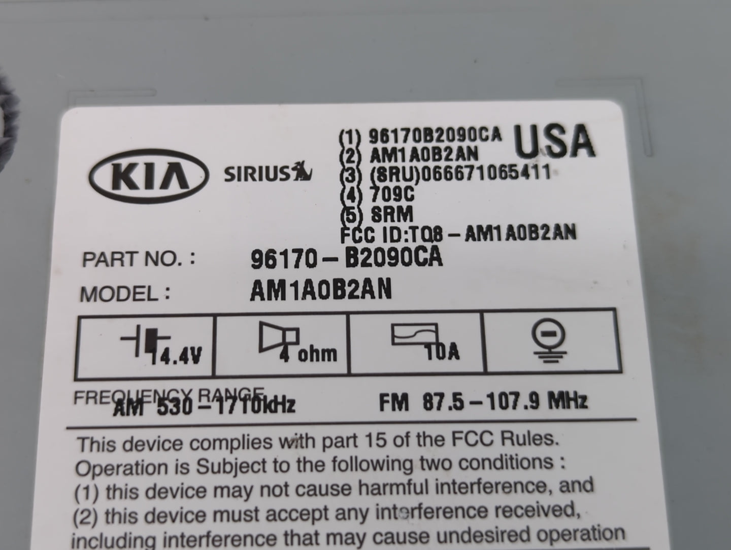 2001-2003 Toyota Highlander Am Fm Cd Player Radio Receiver - Oemusedautoparts1.com