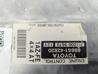 2001-2002 Toyota Rav4 PCM Engine Control Computer ECU ECM PCU OEM P/N:89661-42820 211000-9670 Fits Fits 2001 2002 OEM Used A