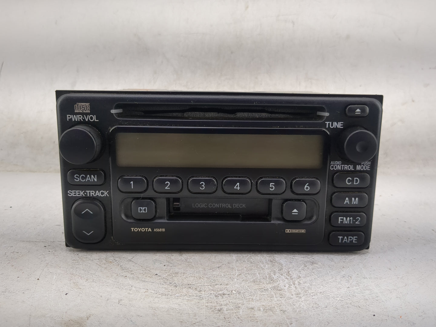2001-2002 Toyota Rav4 Radio AM FM Cd Player Receiver Replacement P/N:86120-42040 CQ-JT3060X Fits Fits 2001 2002 OEM Used Aut
