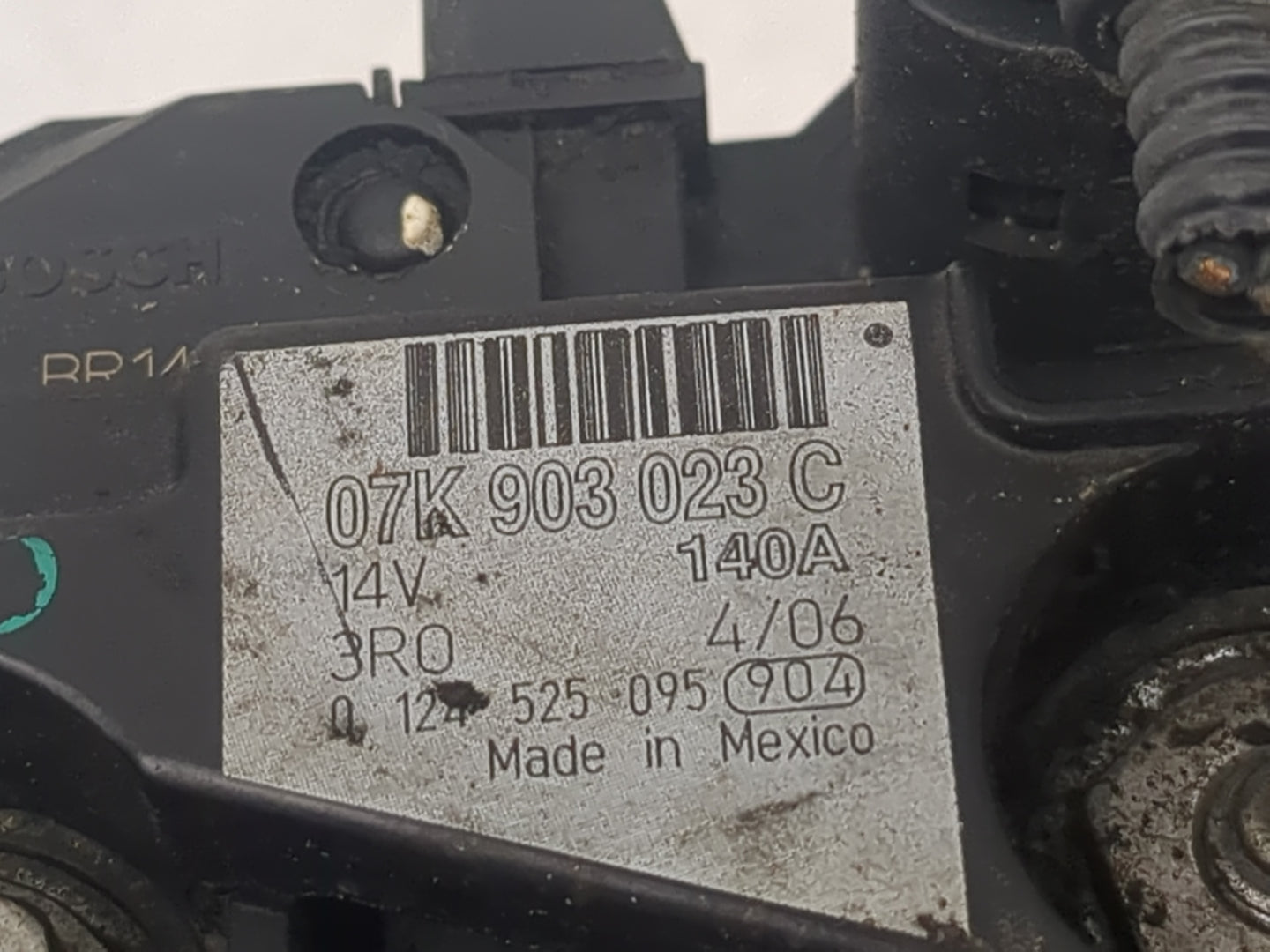 1999-2006 Volkswagen Jetta Alternator Replacement Generator Charging Assembly Engine OEM P/N:07K 903 023 C Fits OEM Used Aut