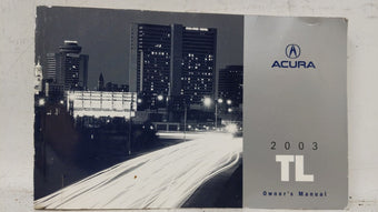 compare product 2003 Acura Tl Owners Manual Book Guide OEM Used Auto Parts
