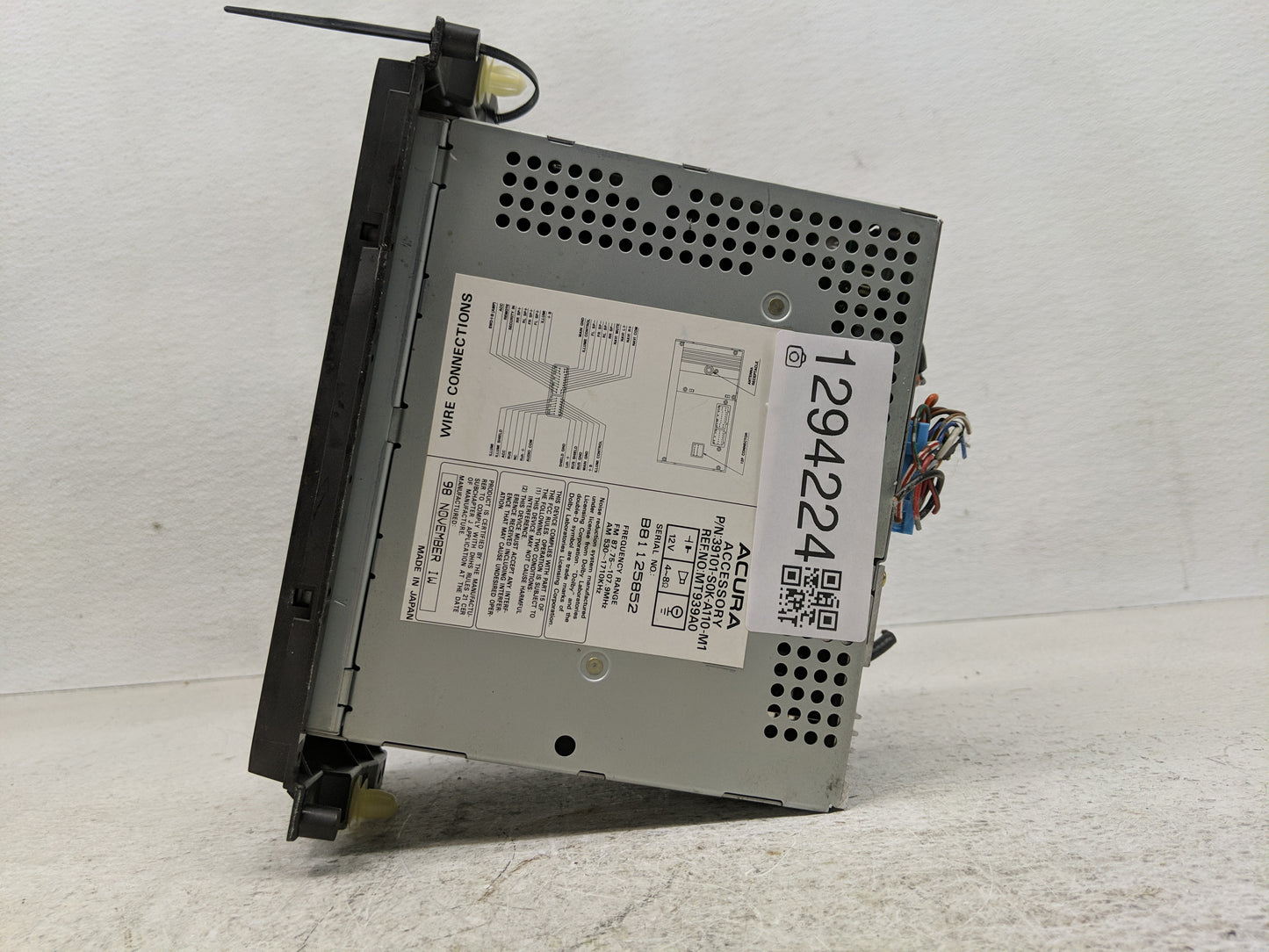 2003 Acura Tl Radio AM FM Cd Player Receiver Replacement P/N:39101-S0K-A110-M1 Fits OEM Used Auto Parts - Oemusedautoparts1.