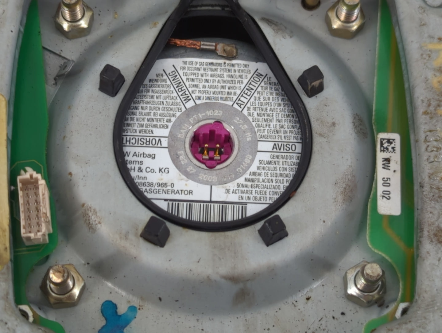 2002-2006 Audi A4 Air Bag Driver Left Steering Wheel Mounted - Oemusedautoparts1.com