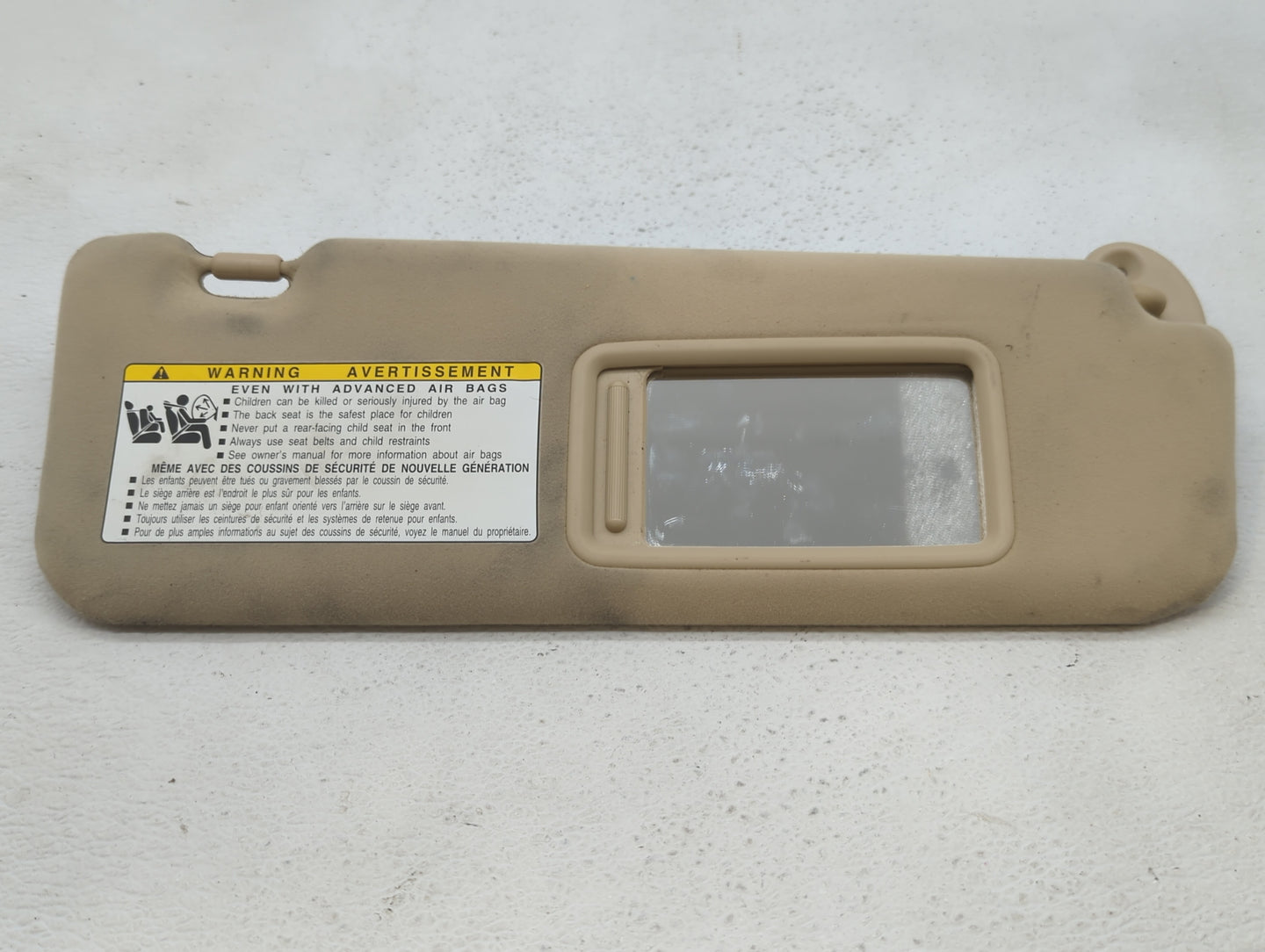 2002-2008 Audi A4 Sun Visor Shade Replacement Passenger Right Mirror Fits Fits 2002 2003 2004 2005 2006 2007 2008 OEM Used A