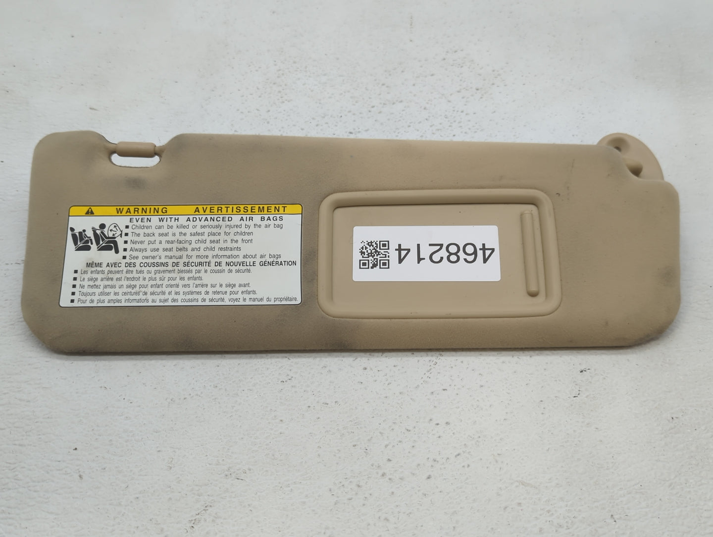 2002-2008 Audi A4 Sun Visor Shade Replacement Passenger Right Mirror Fits Fits 2002 2003 2004 2005 2006 2007 2008 OEM Used A