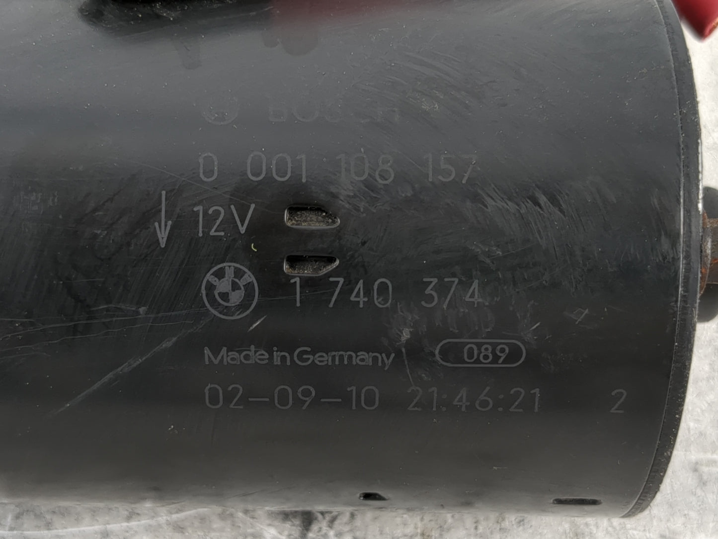 2003-2006 Bmw 330i Car Starter Motor Solenoid OEM P/N:0 00 108 157 Fits Fits 2002 2003 2004 2005 2006 OEM Used Auto Parts - 