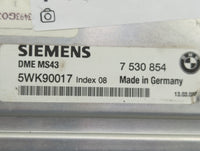 2001-2003 Bmw 525i PCM Engine Control Computer ECU ECM PCU OEM P/N:5WK90017 7 530 854 Fits Fits 2001 2002 2003 OEM Used Auto