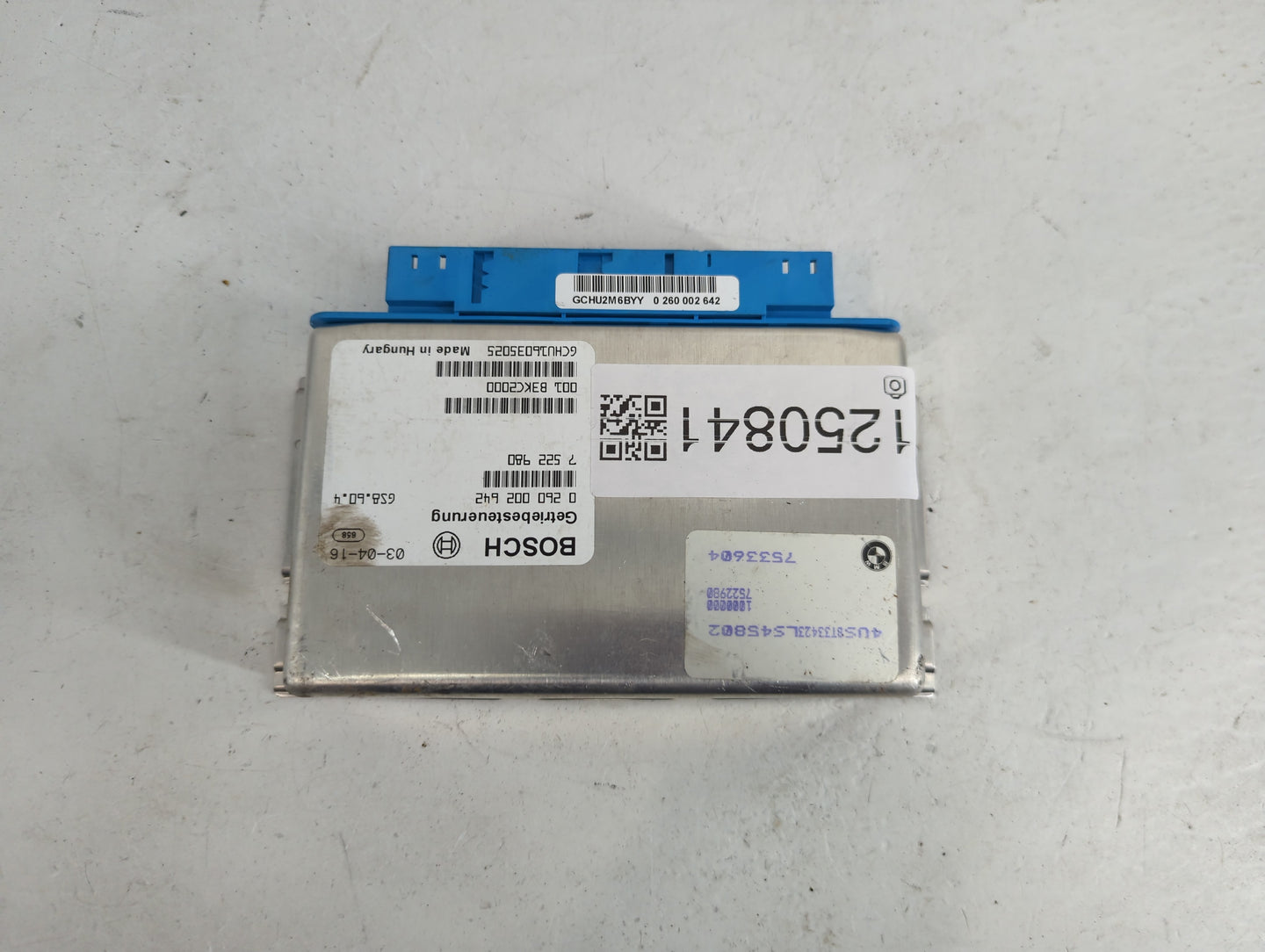2001-2003 Bmw 530i PCM Engine Control Computer ECU ECM PCU OEM P/N:0 260 002 642 7 522 980, 001 B3KC2000 Fits Fits 2001 2002