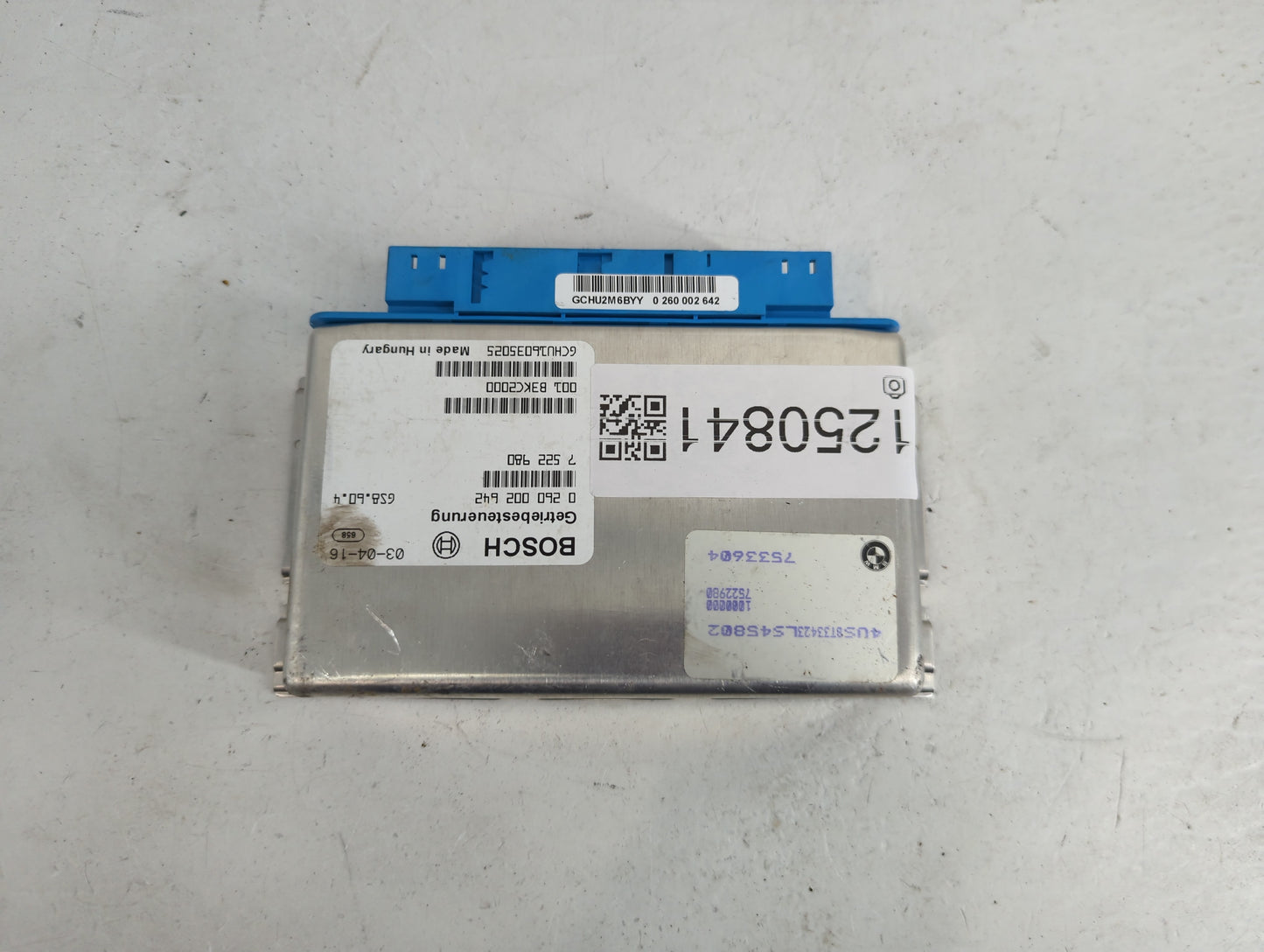 2001-2003 Bmw 530i PCM Engine Control Computer ECU ECM PCU OEM P/N:0 260 002 642 7 522 980, 001 B3KC2000 Fits Fits 2001 2002