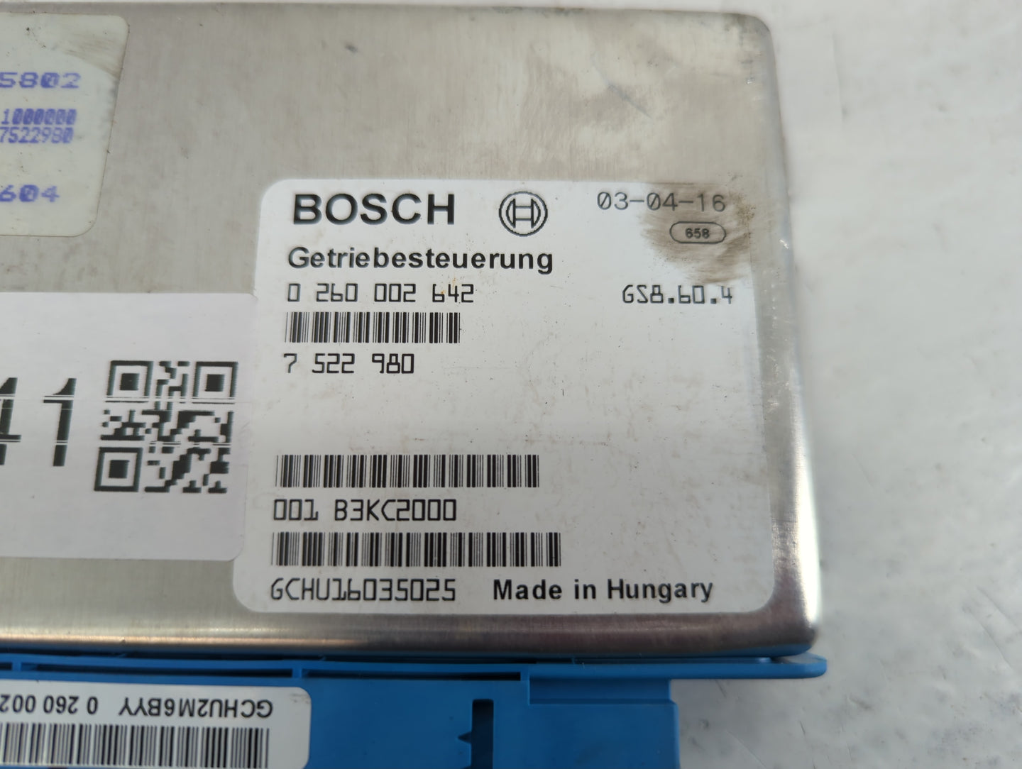 2001-2003 Bmw 530i PCM Engine Control Computer ECU ECM PCU OEM P/N:0 260 002 642 7 522 980, 001 B3KC2000 Fits Fits 2001 2002