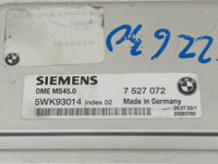 2003-2005 Bmw Z4 PCM Engine Control Computer ECU ECM PCU OEM P/N:5WK93014 7 527 072, 7 532 140, 5WK93010 Fits Fits 2003 2004
