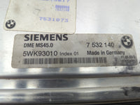 2003 Bmw Z4 PCM Engine Control Computer ECU ECM PCU OEM P/N:5WK93010 7532140, 7531873 Fits OEM Used Auto Parts - Oemusedauto