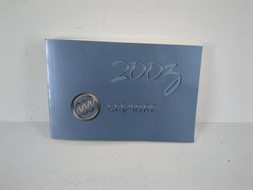 2003 Buick Lesabre Owners Manual Book Guide OEM Used Auto Parts - Oemusedautoparts1.com