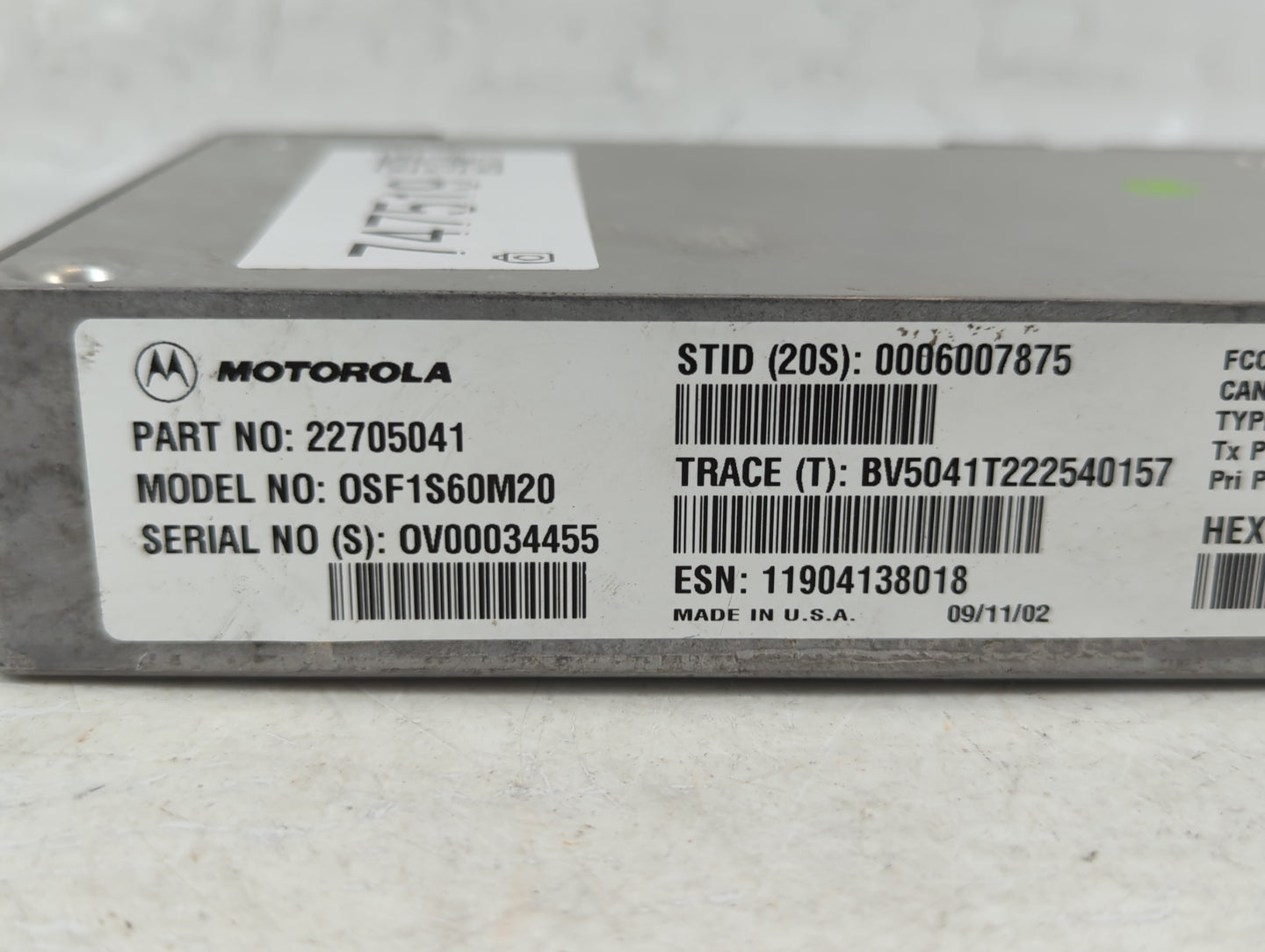 2003 Cadillac Cts Bluetooth Phone Communication Control Module Ccm Oem - Oemusedautoparts1.com