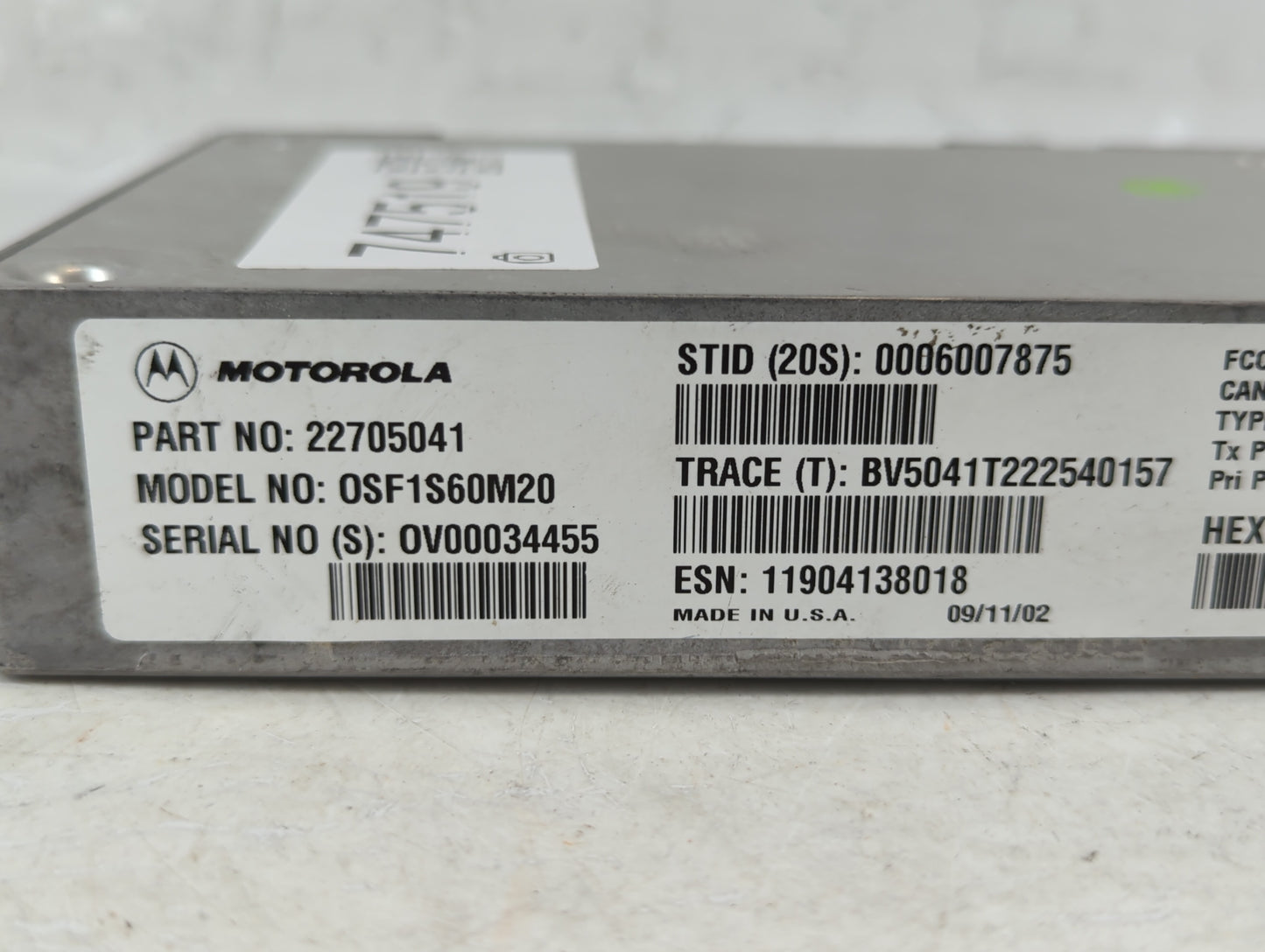 2003 Cadillac Cts Bluetooth Phone Communication Control Module Ccm Oem - Oemusedautoparts1.com