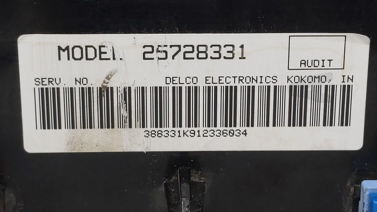 2000-2005 Cadillac Deville Climate Control Module Temperature AC/Heater Replacement P/N:25770176 25757867 Fits OEM Used Auto