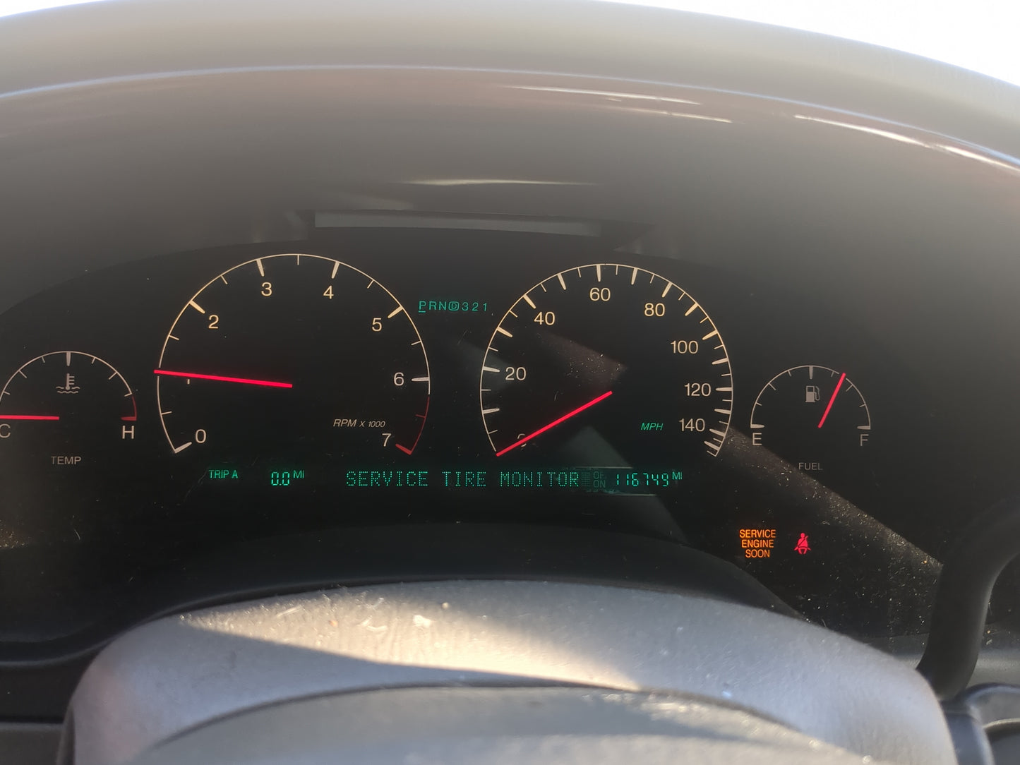 2001-2005 Cadillac Deville Instrument Cluster Speedometer Gauges Miles:117K Fits Fits 2001 2002 2003 2004 2005 OEM Used Auto