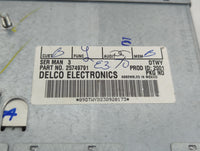 2002-2004 Cadillac Seville Radio AM FM Cd Player Receiver Replacement P/N:25749791 Fits Fits 2002 2003 2004 2005 OEM Used Au