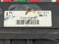 2003 Chevrolet Avalanche Fusebox Fuse Box Panel Relay Module P/N:15201930-02 Fits OEM Used Auto Parts - Oemusedautoparts1.co