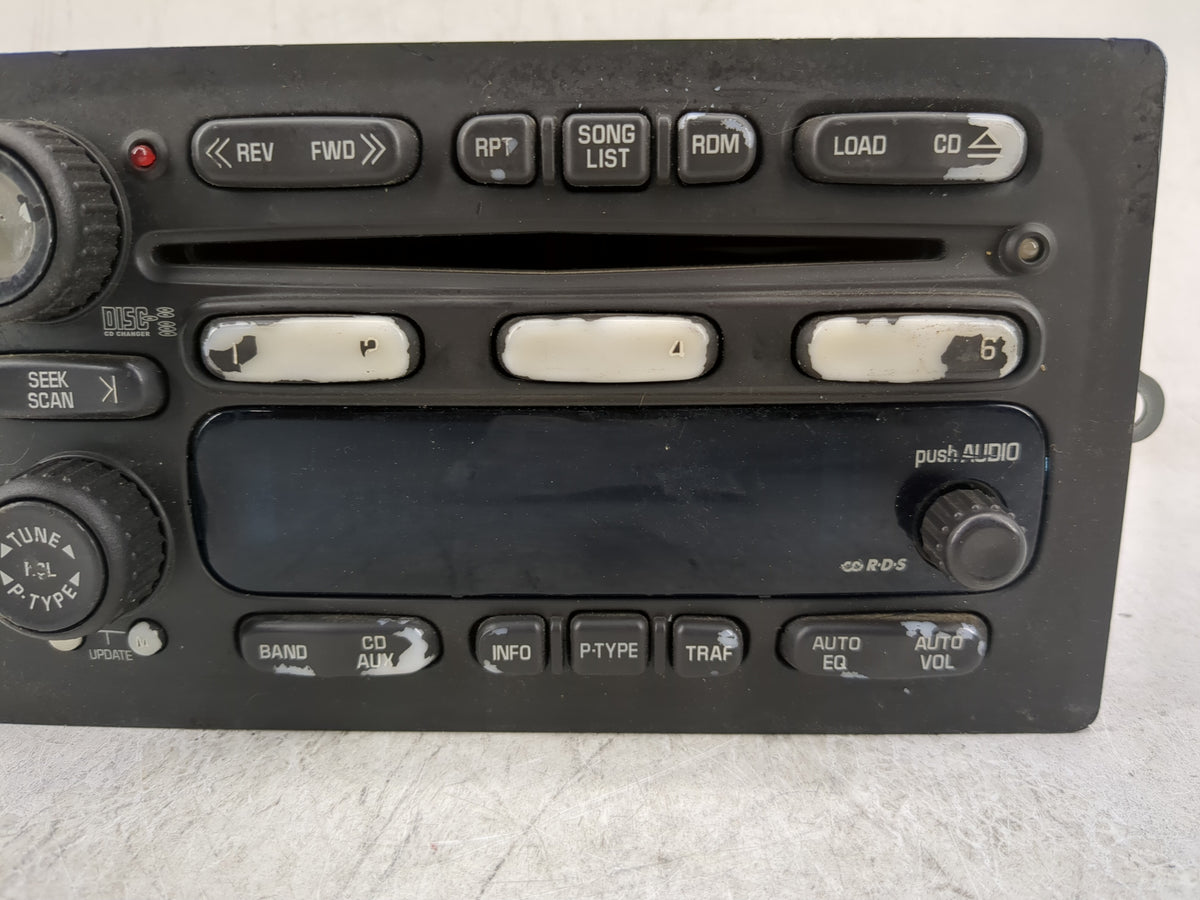 2003-2005 Chevrolet Avalanche 1500 Radio AM FM Cd Player Receiver Replacement P/N:15184935 Fits Fits 2003 2004 2005 2006 OEM