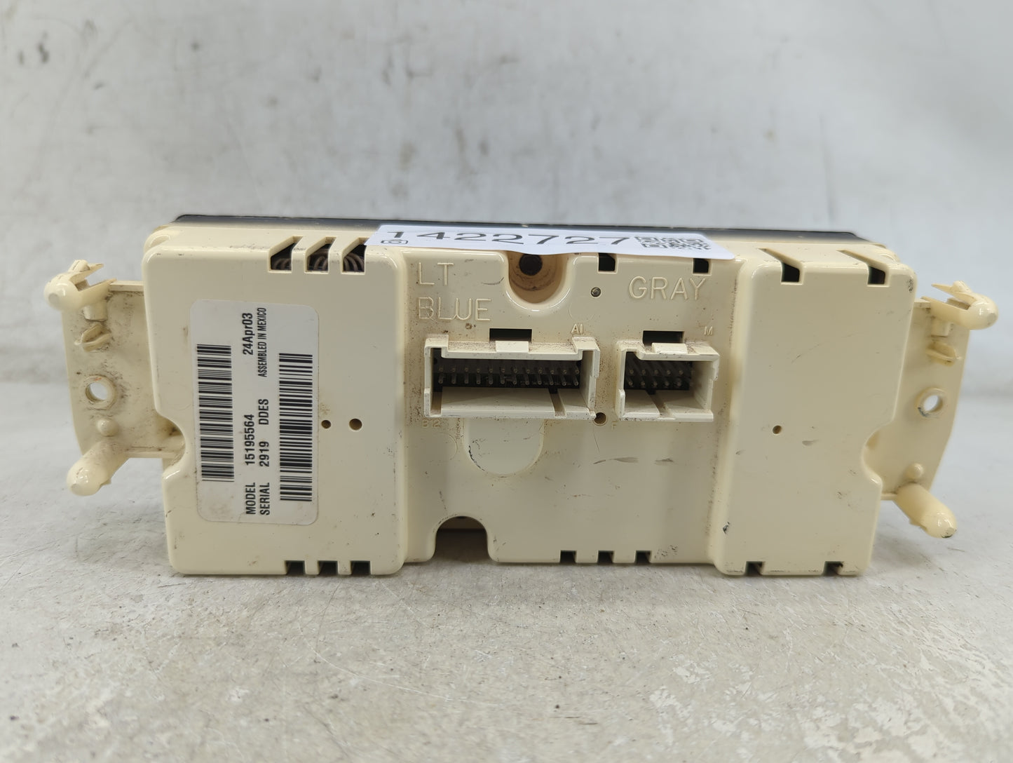 2003-2004 Chevrolet Avalanche 1500 Climate Control Module Temperature AC/Heater Replacement P/N:15195564 Fits Fits 2003 2004