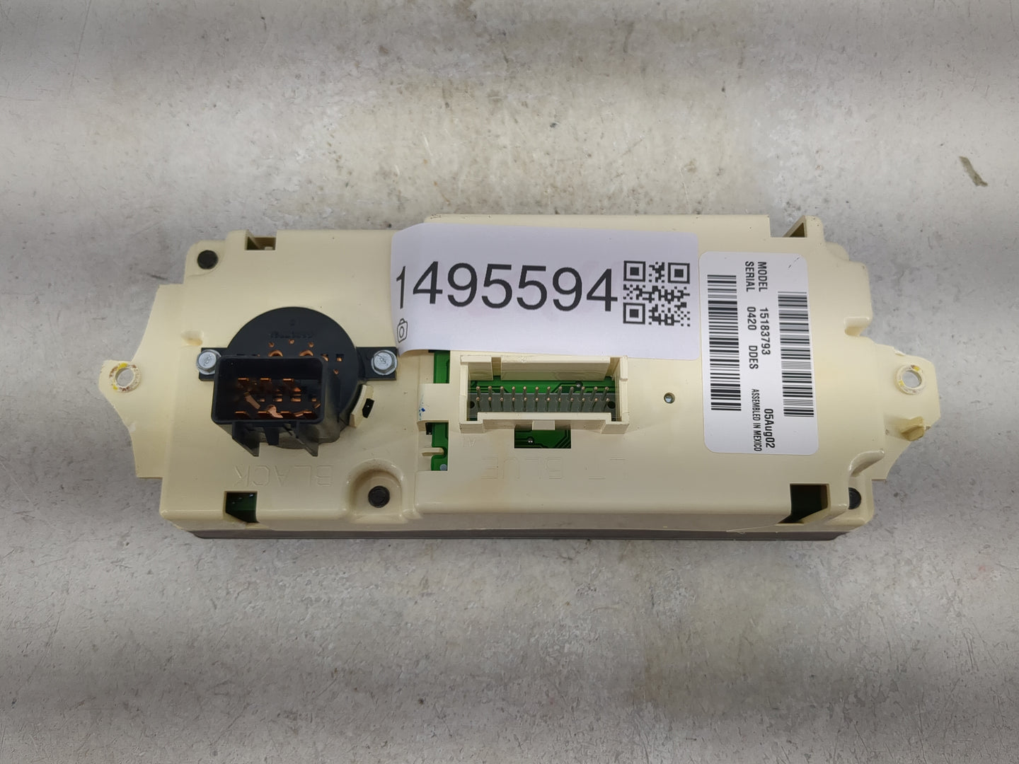 2003-2004 Chevrolet Avalanche 1500 Climate Control Module Temperature AC/Heater Replacement P/N:15183793 Fits Fits 2003 2004