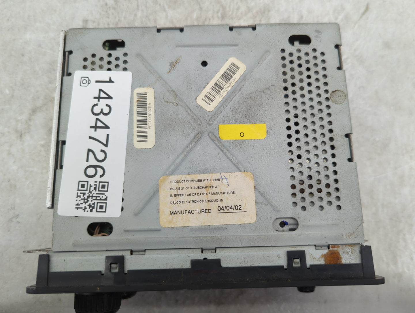 2002-2003 Chevrolet Blazer Radio AM FM Cd Player Receiver Replacement P/N:15091316 12220848 Fits Fits 2002 2003 OEM Used Aut