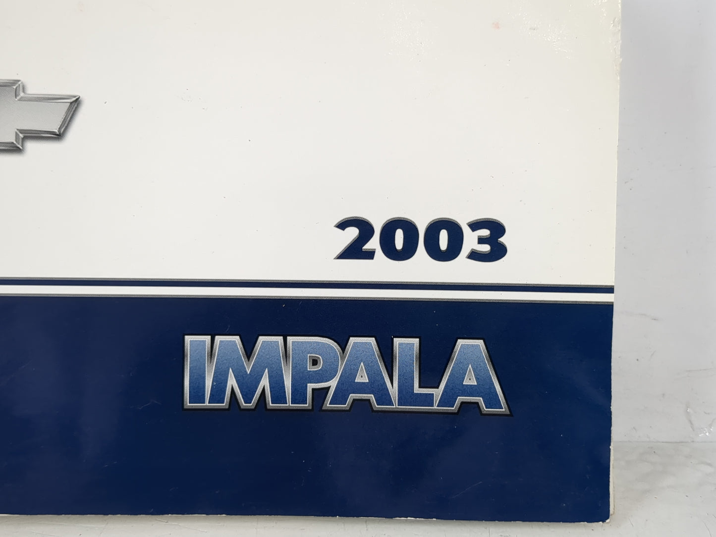 2003 Chevrolet Impala Owners Manual Book Guide P/N:10325249 A OEM Used Auto Parts - Oemusedautoparts1.com