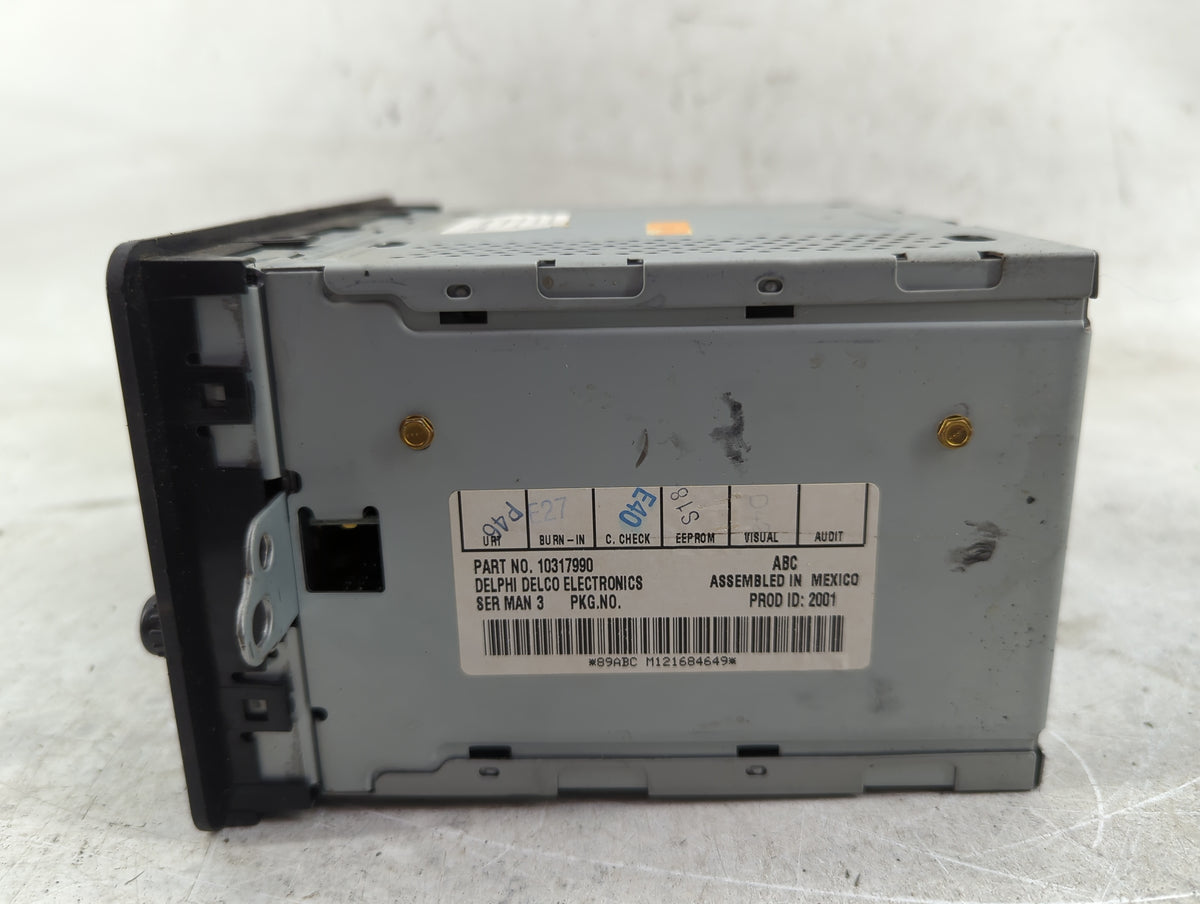 2002-2005 Chevrolet Impala Radio AM FM Cd Player Receiver Replacement P/N:10317990 Fits Fits 2002 2003 2004 2005 OEM Used Au