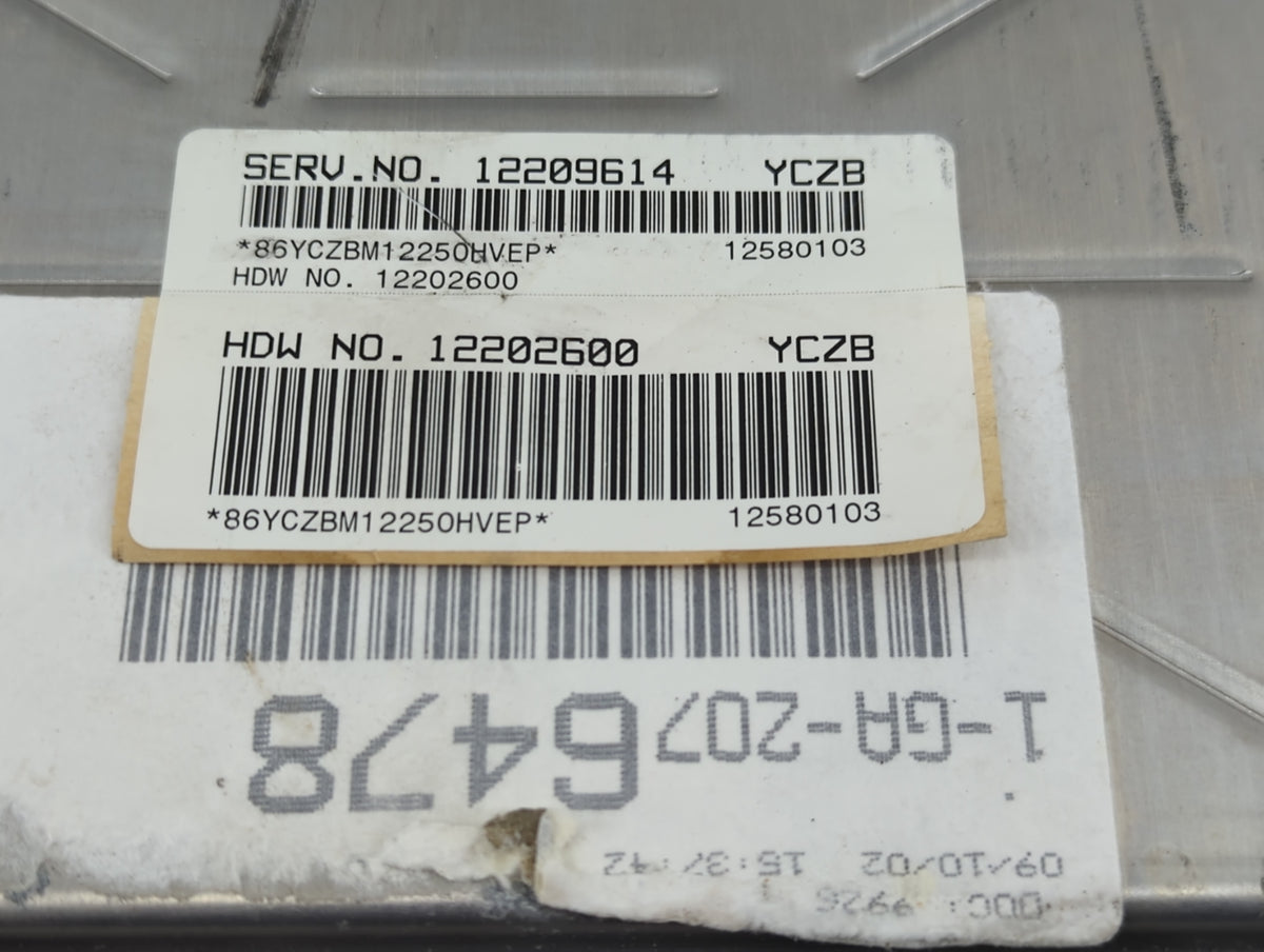 2001-2003 Chevrolet Impala PCM Engine Control Computer ECU ECM PCU OEM P/N:12202600 12209614 Fits 2000 2001 2002 2003 OEM Us