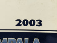 2003 Chevrolet Impala Owners Manual Book Guide P/N:10325249 OEM Used Auto Parts - Oemusedautoparts1.com
