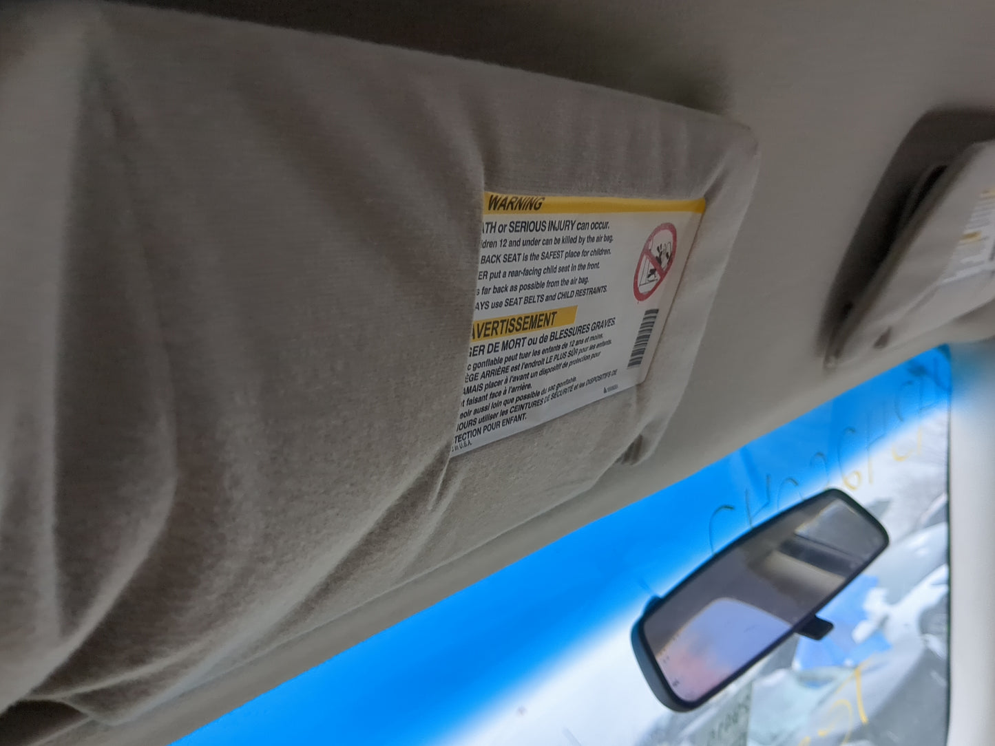 2000-2005 Chevrolet Malibu Sun Visor Shade Replacement Driver Left Mirror Fits Fits 2000 2001 2002 2003 2004 2005 OEM Used A