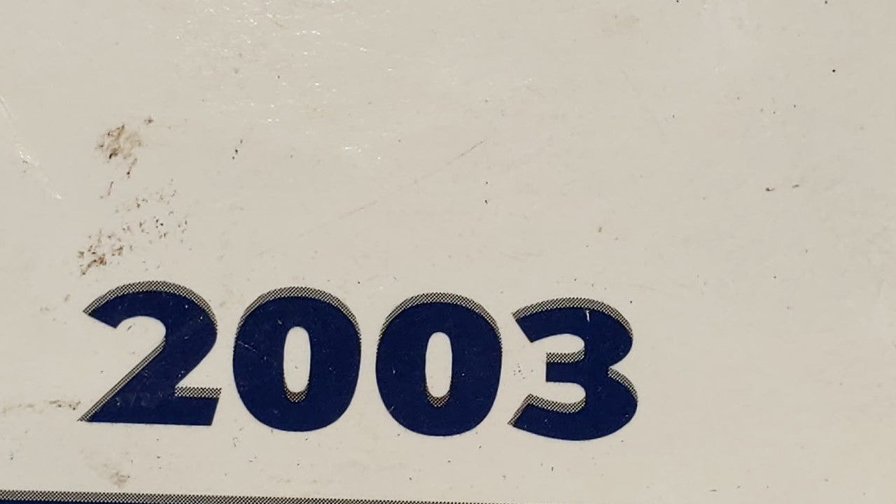 2003 Chevrolet Malibu Owners Manual Book Guide OEM Used Auto Parts - Oemusedautoparts1.com